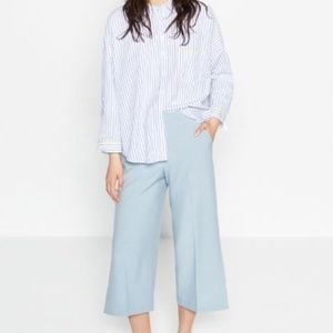 Zara light blue high rise culottes XS